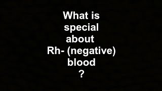 What does it mean to be Rh negative [upl. by Notyarb]