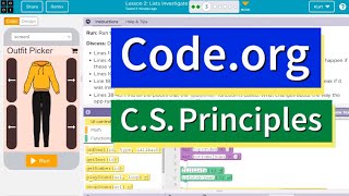 Codeorg Lesson 21 Lists Investigate  Tutorial with Answers  Unit 6 CS Principles [upl. by Redienhcs]