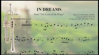 In Dreams  Bb Trumpet Sheet Music [upl. by Keener768]