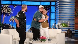 Ellen amp Jon Dorenbos Surprise an Inspiring Philadelphia Eagles Fan [upl. by Gow]