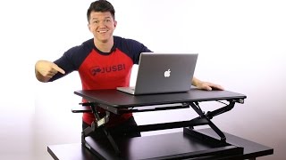 Flexispot SitStand Desk Riser  Unboxing and Review [upl. by Alakcim]