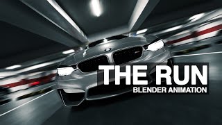 The Run  Cinematic Blender Car Animation [upl. by Petie]