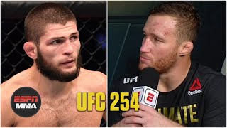 Justin Gaethje discusses loss to Khabib Nurmagomedov  UFC 254 Post Show  ESPN MMA [upl. by Chlo]