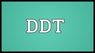 DDT Meaning [upl. by Lishe]