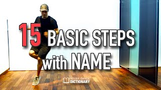 15 House Dance Basic Steps with Names 【Beginners】 [upl. by Edra]