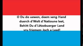 Hymne national du Luxembourg [upl. by Jodee]