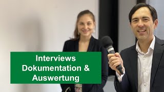 Dokumentation und Auswertung von Interviews [upl. by Tandi171]