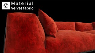 3Ds max  How to create a velvet material with VRay [upl. by Maloy]