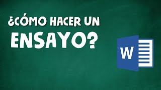 CÓMO HACER UN ENSAYO ACADÉMICO [upl. by Bertram]