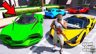 Franklin Stealing Billionaires Secret Sports Cars In GTA 5  SHINCHAN and CHOP [upl. by Akinnor734]