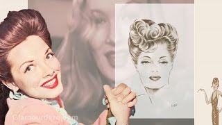 Vintage 1940s Hairstyle Tutorials  from Glamourdaze [upl. by Aicargatla]