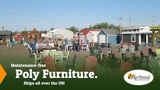 Amish Made Poly Furniture  Northwood Outdoor [upl. by Sakmar289]