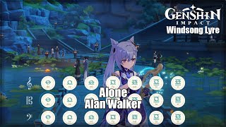 Alone  Alan Walker  Windsong Lyre Genshin Impact [upl. by Yelsiap833]