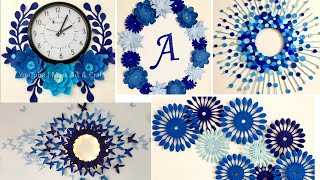 6 DIY PAPER Wall Hanging Ideas for Decorating Room Wall  Wall Decoration ideas [upl. by Brine415]