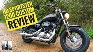 Harley Davidson Sportster 1200 Custom  Review amp Road Test [upl. by Amrak138]