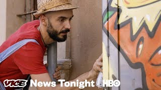 The Italian Street Artist Using Cheese Paintings To Fight NeoFascism HBO [upl. by Dupre]