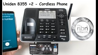 Uniden 83552  XDECT Digital Cordless Phone with Bluetooth  NBN ready TTS Technology [upl. by Lalat]