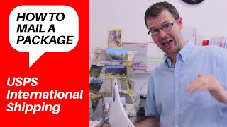 How to Mail and Ship a Package Internationally with the US Post Office  English on the Street [upl. by Ikkin]