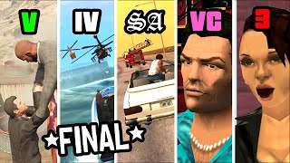 Last Story Mission in GTA Games Evolution [upl. by Ailey]