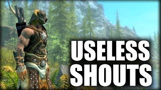 Skyrim  5 Useless Shouts [upl. by Tsnre]