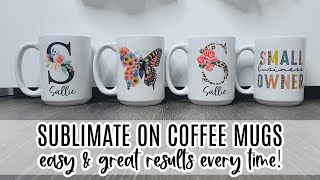 How to Sublimate a Mug for Beginners  Step By Step Tutorial [upl. by Immak655]