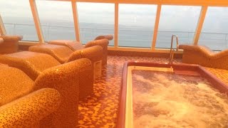 Carnival Spa Tour  Cloud 9  Thalassotherapy Pool amp Saunas  Vista Cruise [upl. by Cl]