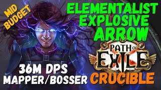 PoE Elementalist Explosive Arrow Build 36M DPS Mid Budget [upl. by Nnoj]