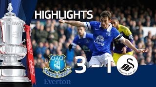 Everton vs Swansea City 31 FA Cup 5th Round goals amp highlights [upl. by Eidderf]