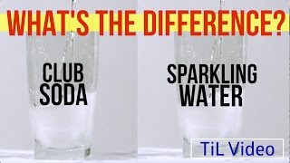 Club Soda vs Sparkling Water Whats the difference [upl. by Adniram]