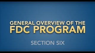 The FDC Program  Section 6 Things to Know Before You File an eClaimFDC [upl. by Farrel983]