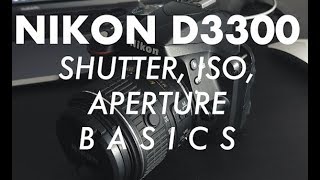 NIKON D3300 QUICK and EASY Manual Settings [upl. by Anits450]