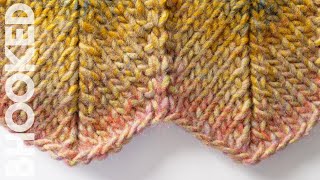 Knit Chevron Stitch StepbyStep Instructions [upl. by Lomasi]