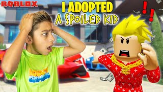 Ferran ADOPTS a SPOILED KID in Roblox Brookhaven  Royalty Gaming [upl. by Omer251]