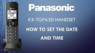 Panasonic  Telephones  Function  How to set the date and time Models listed in Description [upl. by Tjader]