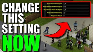 BEST Zombie Population Settings  Project Zomboid [upl. by Ariaes]