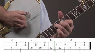 Beginning Banjo Rhythm 1 Lesson [upl. by Kabob618]