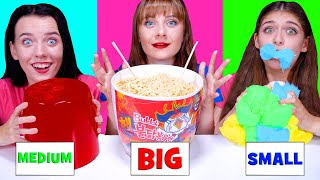 ASMR Eating Only Small Medium Big Food Challenge By LiLiBu [upl. by Coltin486]