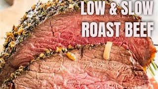 WEBER GENESIS LOW amp SLOW ROAST BEEF RECIPE [upl. by Geiss]