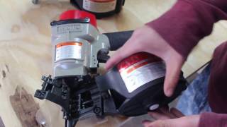 How to use Industrial Coil nailer [upl. by Territus]