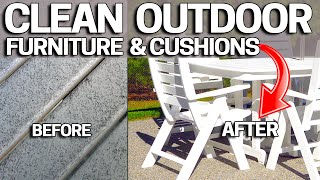 How to CLEAN POLYWOOD Outdoor Furniture amp Cushions Like NEW [upl. by Templeton]