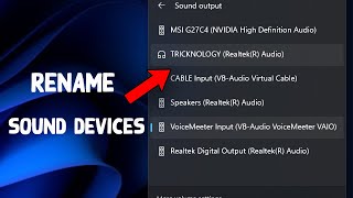 How to Rename Sound Devices in Windows 11 [upl. by Dickey]