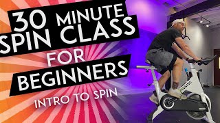 30 MINUTE SPIN CLASS for BEGINNERS  Complete Set up amp Workout [upl. by Kaspar]