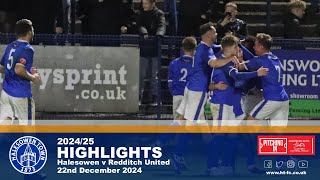 HIGHLIGHTS  Halesowen v Redditch 211224 [upl. by Nosilla]