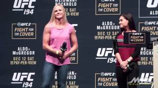 UFC 194 Holly Holm QampA [upl. by Leandre]