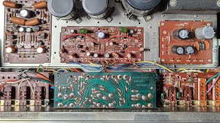 how to use a pencil to find failed parts in 52 year old audio gear repairing a marantz 1060 part 1 [upl. by Massingill]