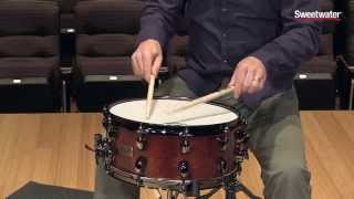 TAMA SLP Series GBubinga Snare Drum Review by Sweetwater [upl. by Sihon]