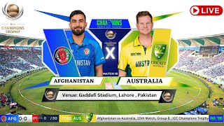 Afghanistan vs Australia Lahore Live Cricket Match Today  AFG vs AUS Live Match Today AFG vs AUS [upl. by Nissie]