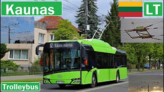 LT  KAUNAS TROLLEYBUS  Troleibusai Kaune 2022 4K [upl. by Naivat]