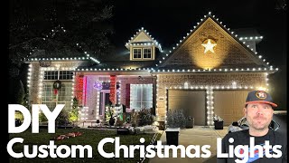 Outlining Your House With Custom Length Christmas Lights DIY Tutorial [upl. by Cis]