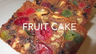 FRUIT CAKE  How to make FRUITCAKE Recipe [upl. by Attiuqram872]